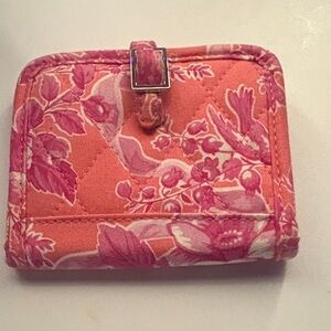 Vera Bradley Floral Pink Quilted Women's Wallet